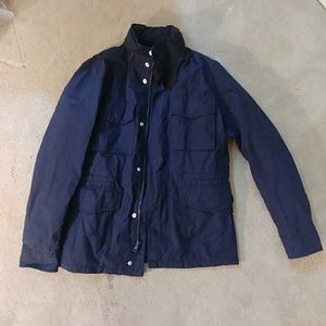 Gap winter navy blue raincoat size small